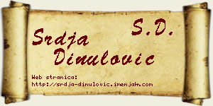 Srđa Dinulović vizit kartica
